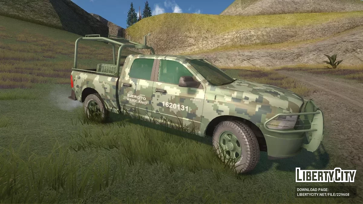 Dodge Ram 1500 Ejercito Mexicano Bosque / GTA San Andreas