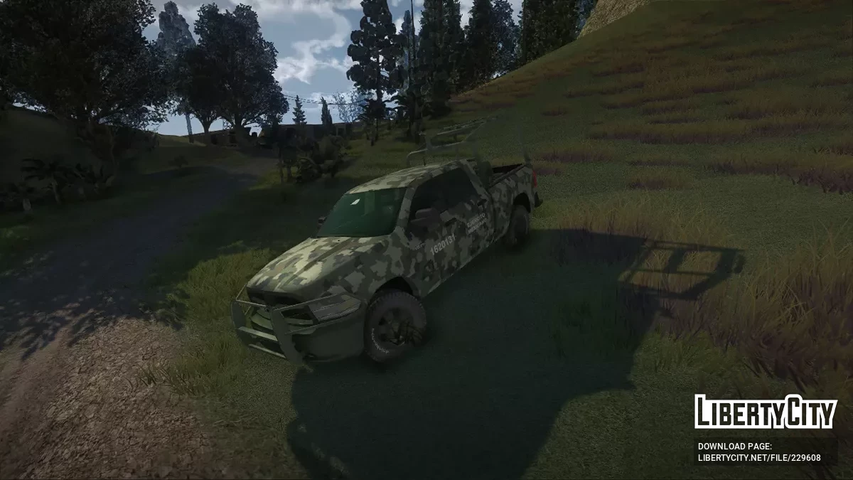 Dodge Ram 1500 Ejercito Mexicano Bosque / GTA San Andreas