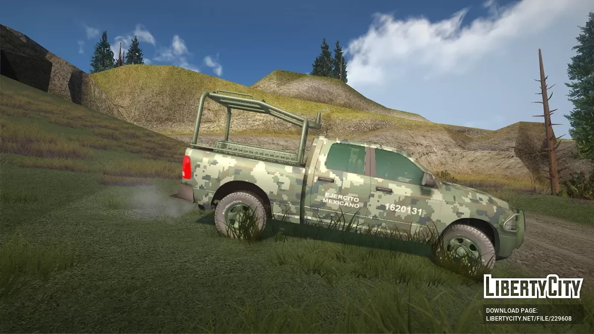 Dodge Ram 1500 Ejercito Mexicano Bosque / GTA San Andreas