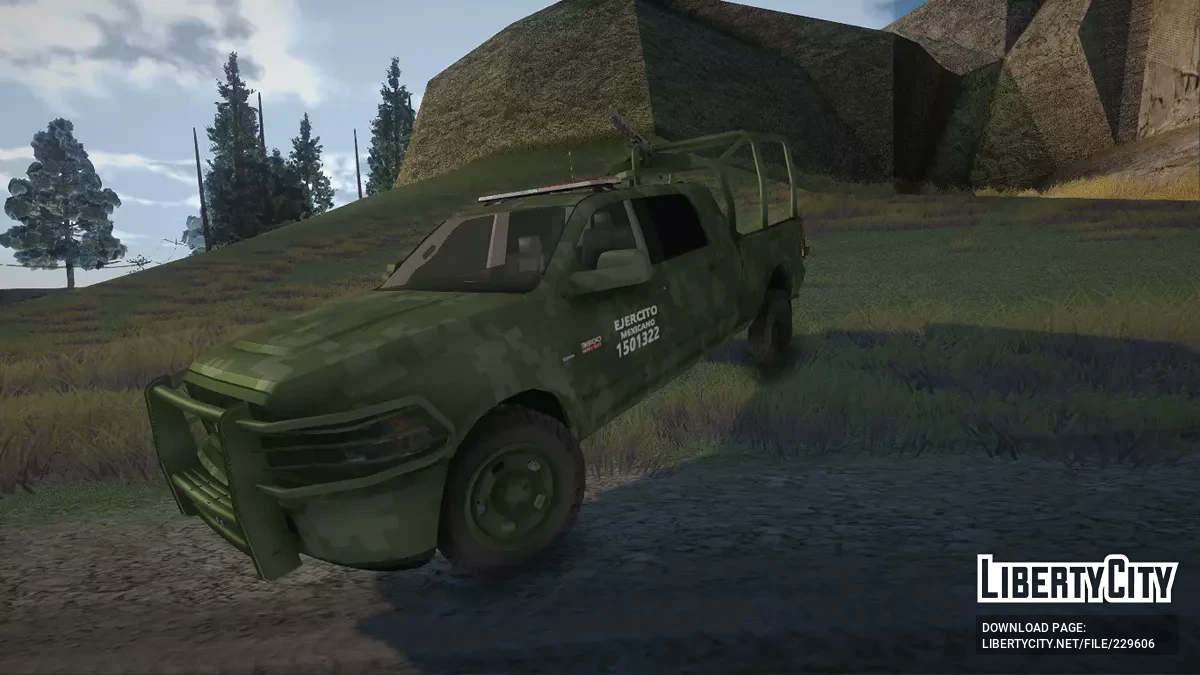 Dodge Ram 3500 Ejercito Mexicano Cromatica Bosque / GTA San Andreas