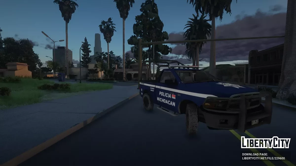 Dodge Ram Cabina Sencilla Policia Michocan / GTA San Andreas