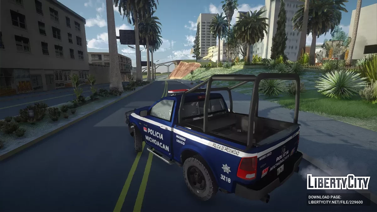 Dodge Ram Cabina Sencilla Policia Michocan / GTA San Andreas