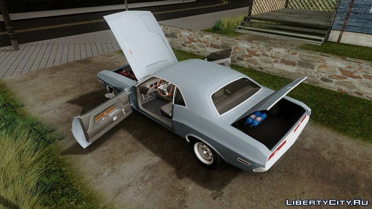 1970 Dodge Challenger R/T 426 Hemi (JS23) для GTA San Andreas - Картинка #3