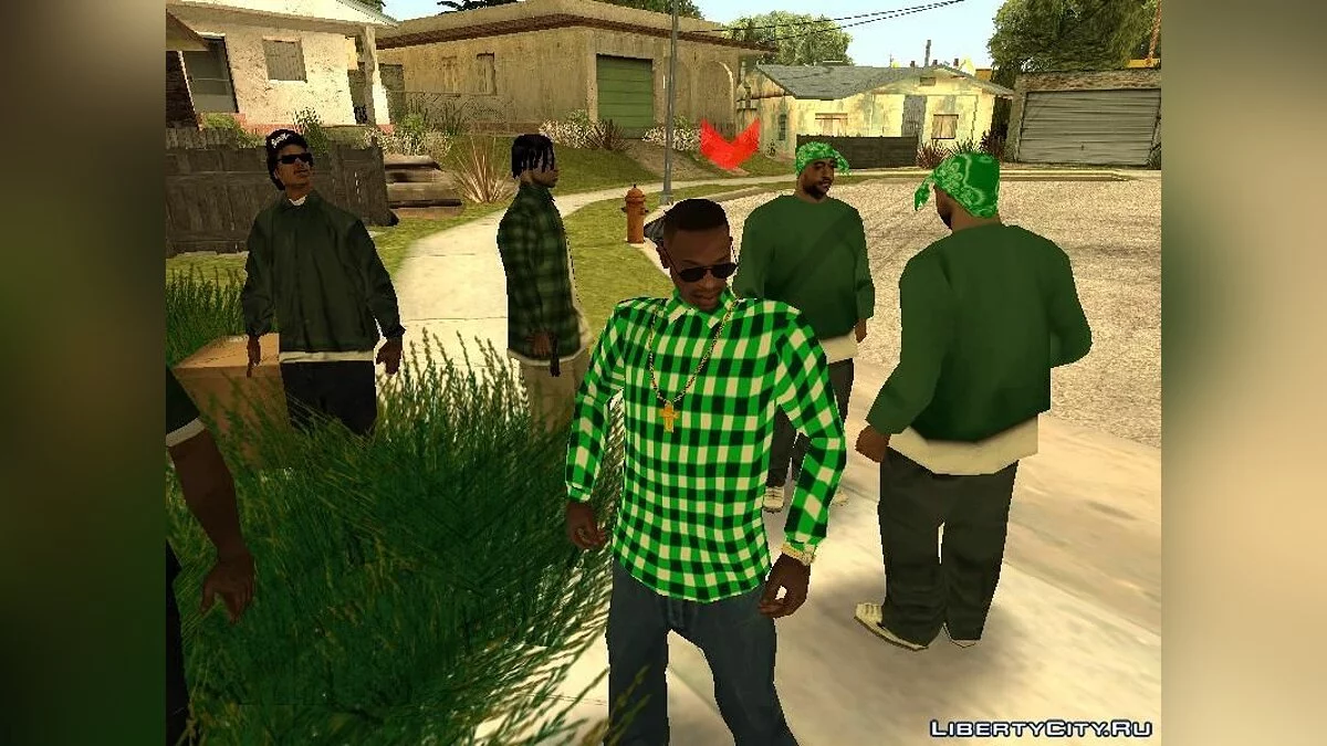 Зелёная рубашка / GTA San Andreas