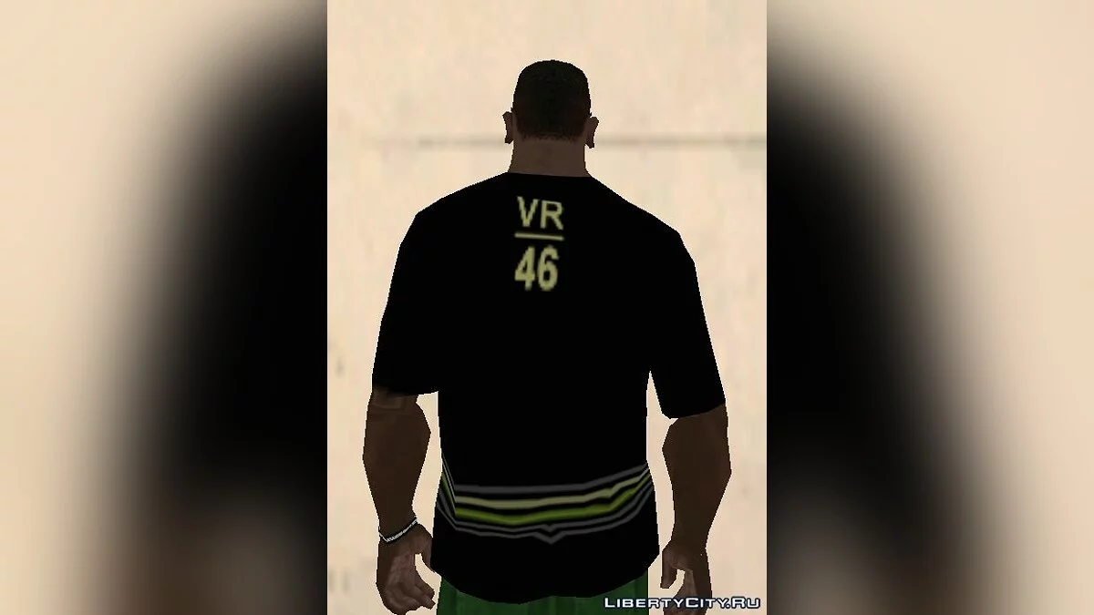Valentino Rossi Monster Energy VR 46 Stripes T-shirt Black  / GTA San Andreas