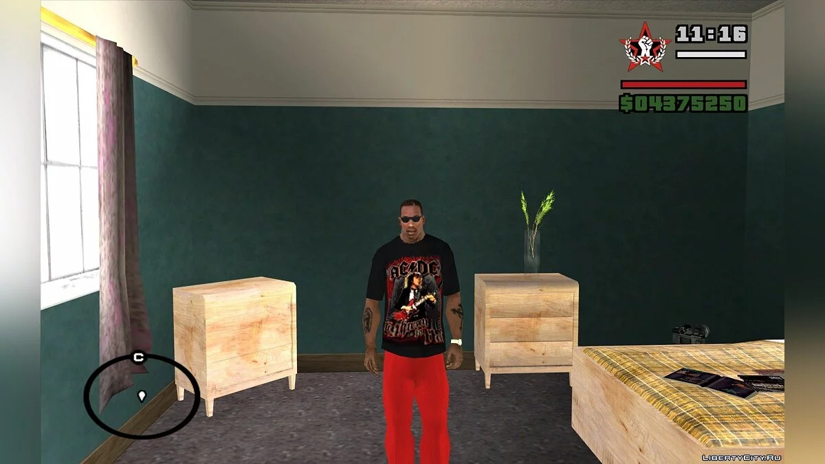Черная футболка AC/DC / GTA San Andreas