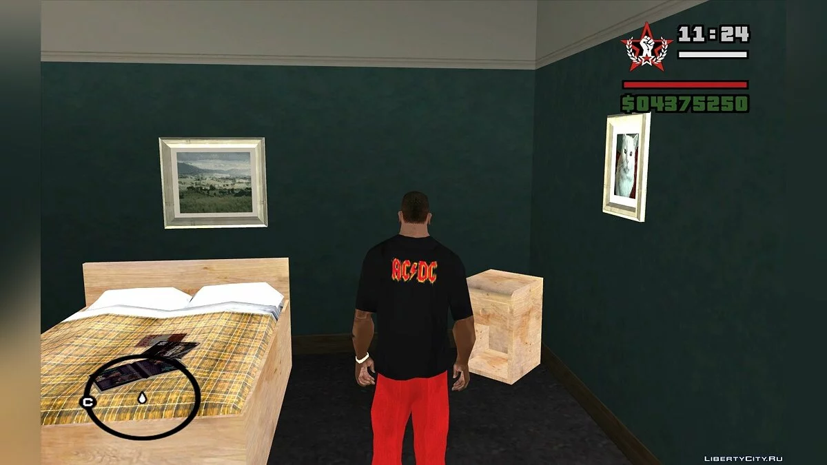 Черная футболка AC/DC / GTA San Andreas