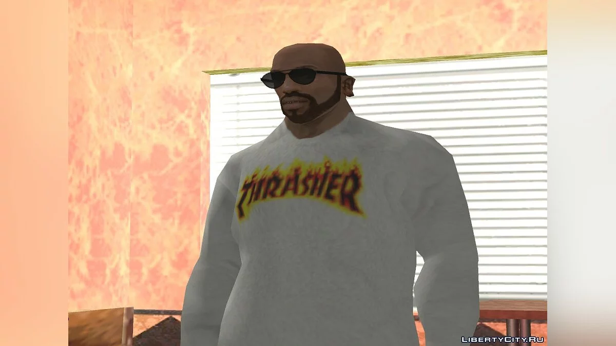 Белый свитшот Thrasher / GTA San Andreas