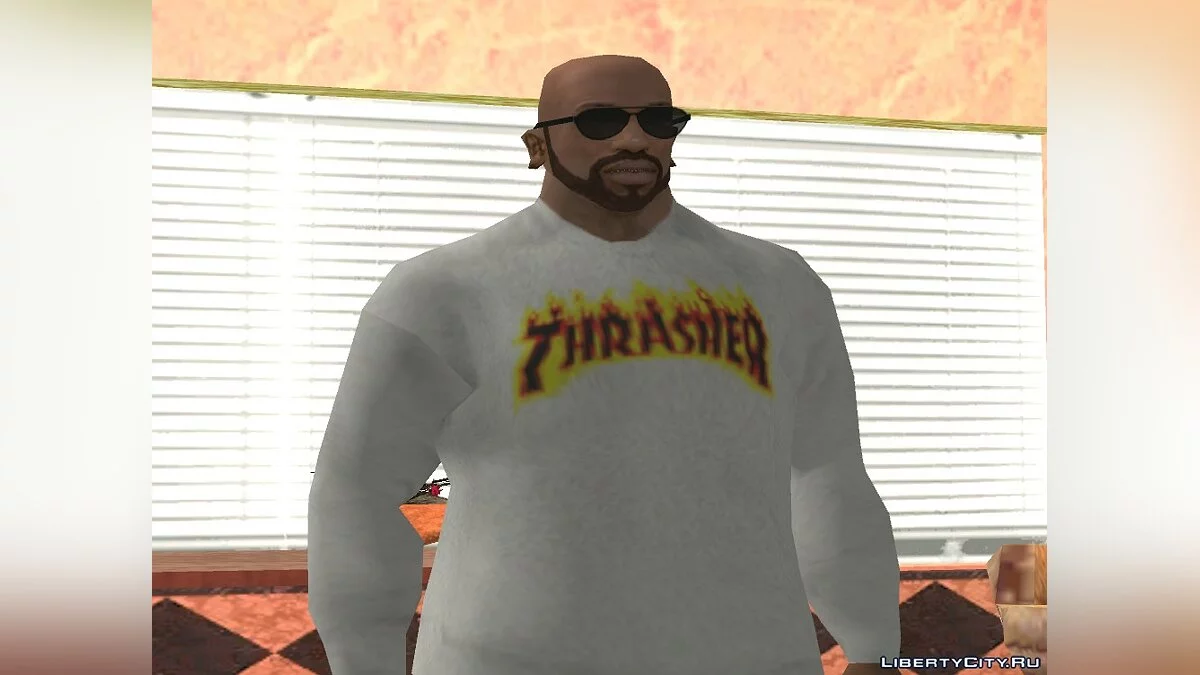 Белый свитшот Thrasher / GTA San Andreas