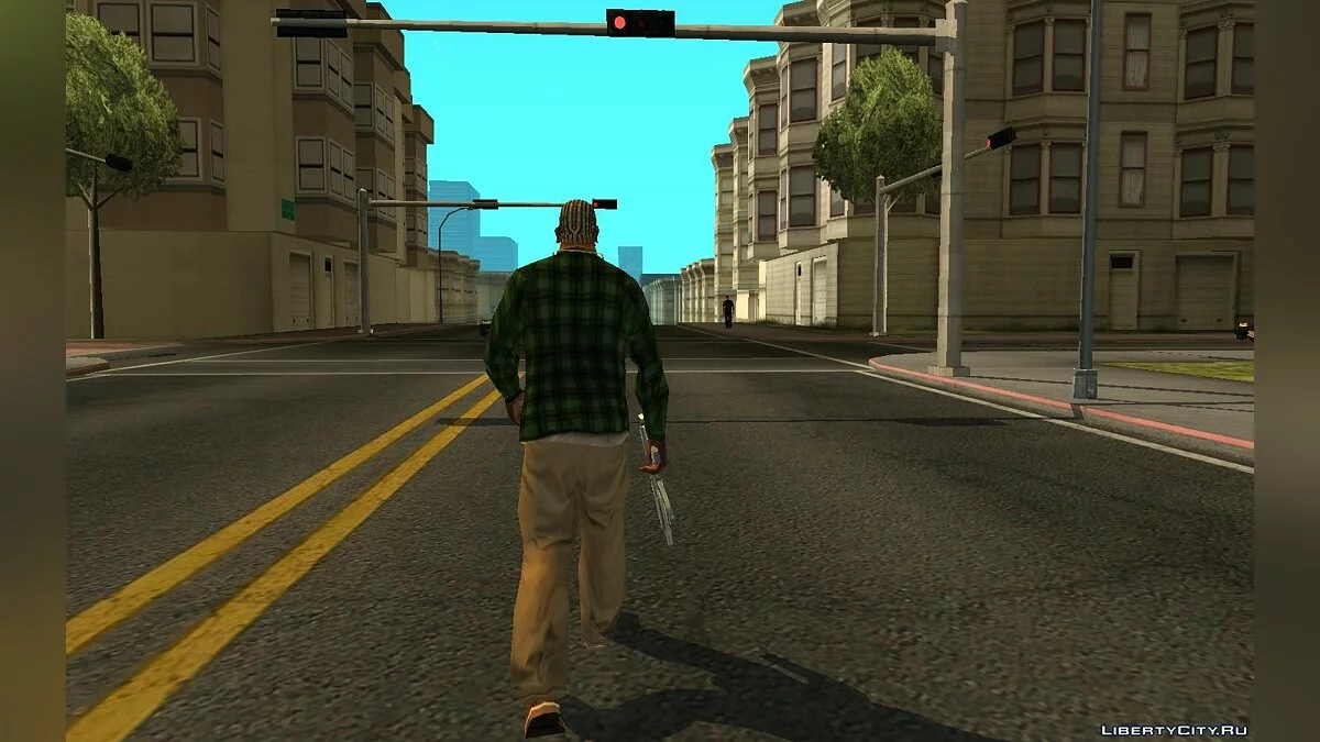 Зелёная рубашка в клетку / GTA San Andreas