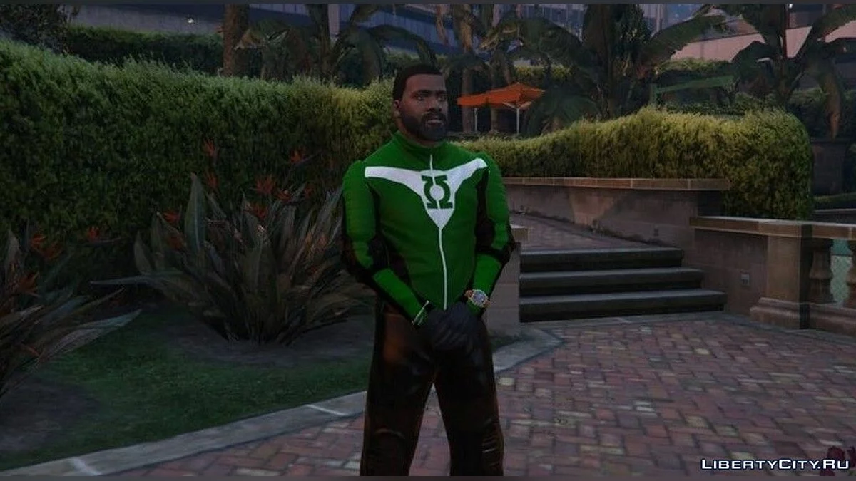 Костюм зеленого фонаря для Франклина / GTA San Andreas