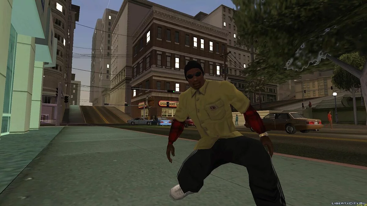 Желтая рубашка с красными рукавами / GTA San Andreas