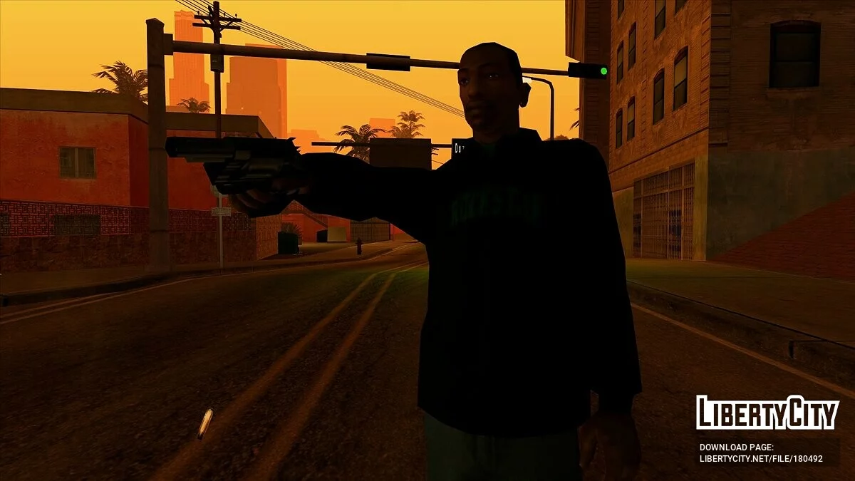 Черная толстовка Rockstar с зеленой майкой / GTA San Andreas