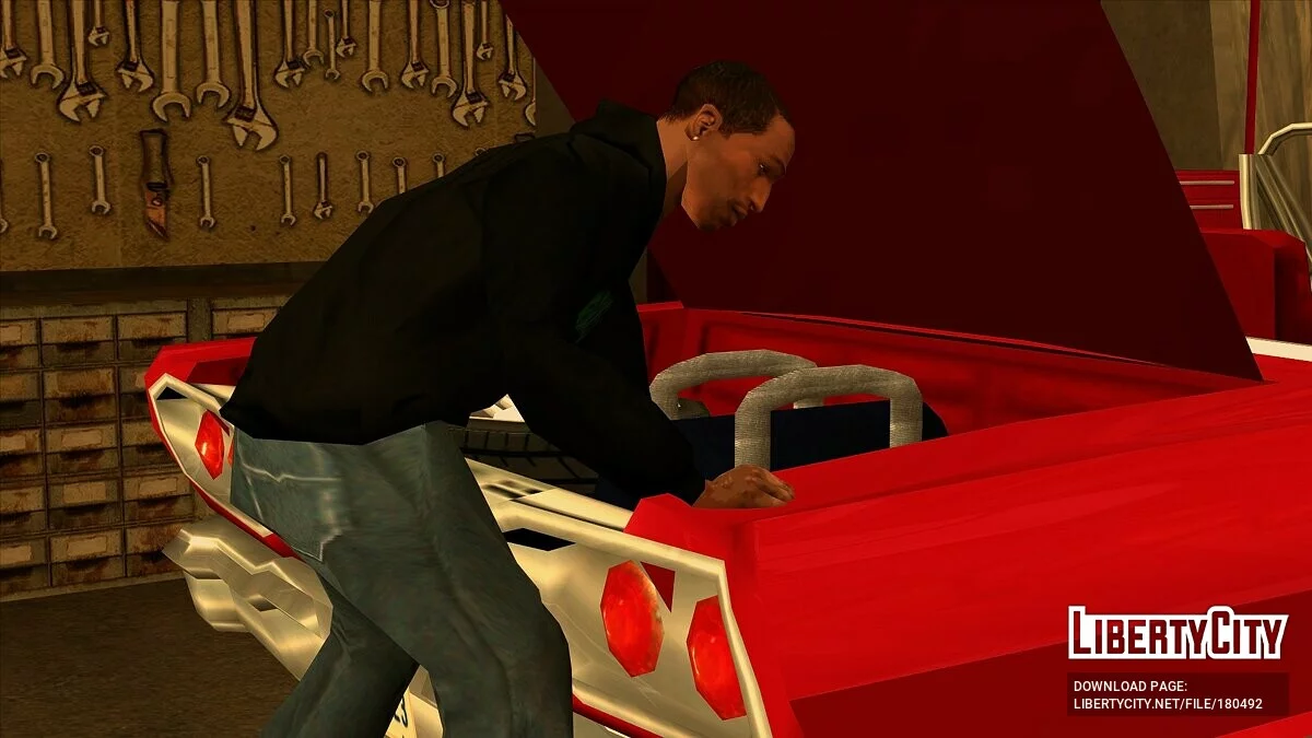 Черная толстовка Rockstar с зеленой майкой / GTA San Andreas