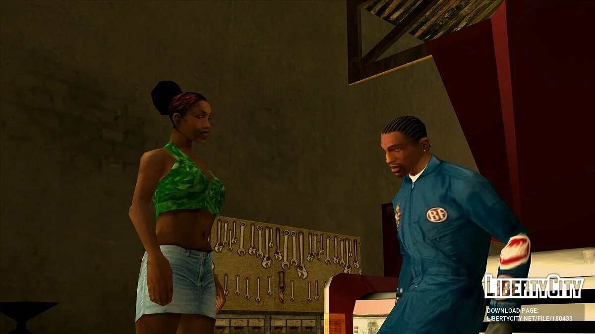 Johnson's Garage - комбинезон для CJ / GTA San Andreas