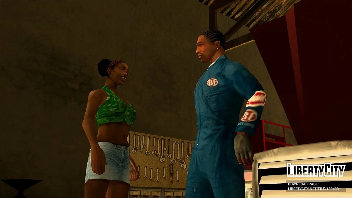 Johnson's Garage - комбинезон для CJ / GTA San Andreas