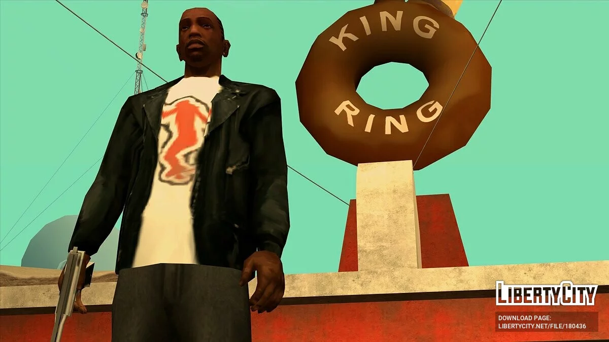 Кожаная куртка с футболкой / GTA San Andreas