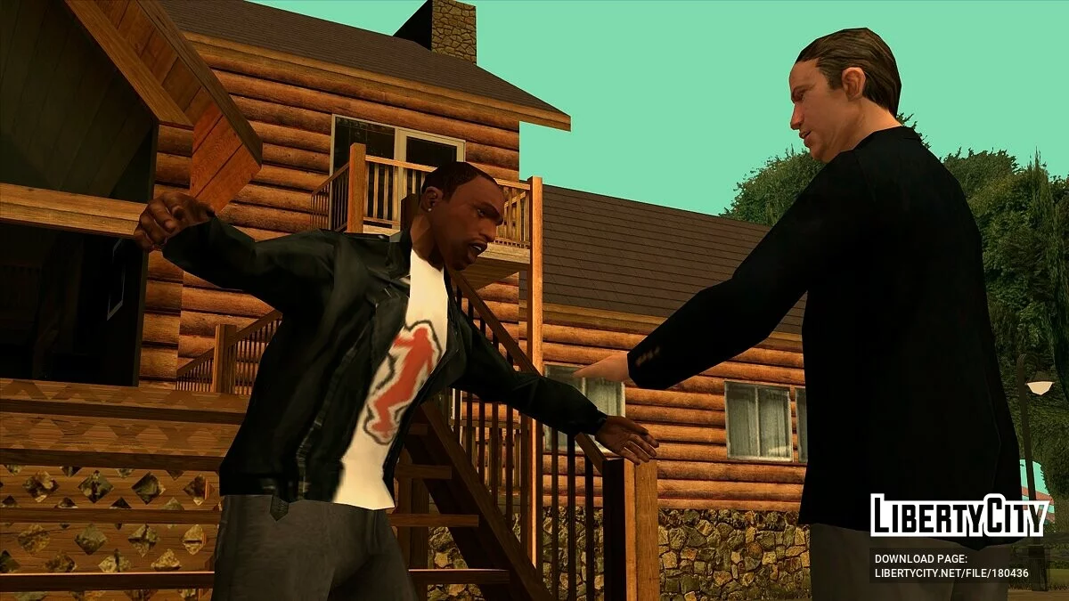 Кожаная куртка с футболкой / GTA San Andreas