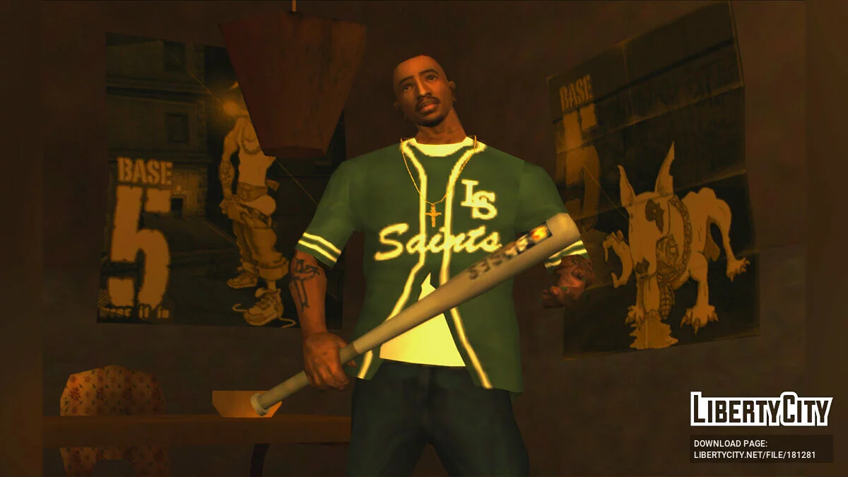 Бейсбольная майка Los Santos Saints / GTA San Andreas