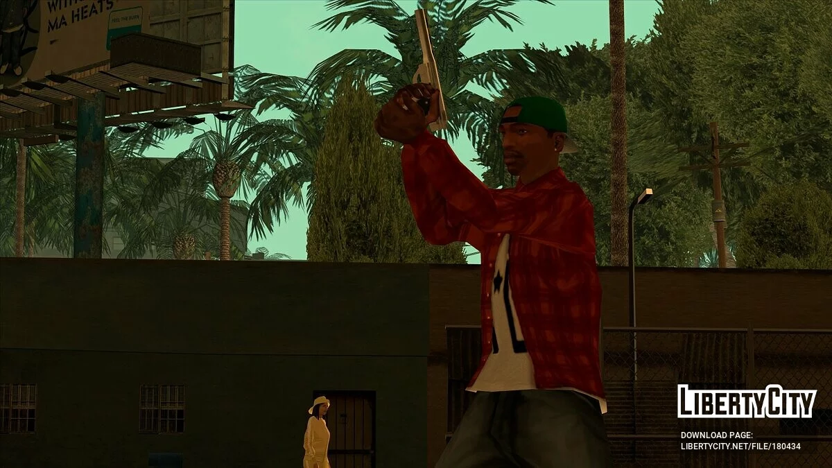 Оранжевая клетчатая рубашка с футболкой RELAX / GTA San Andreas