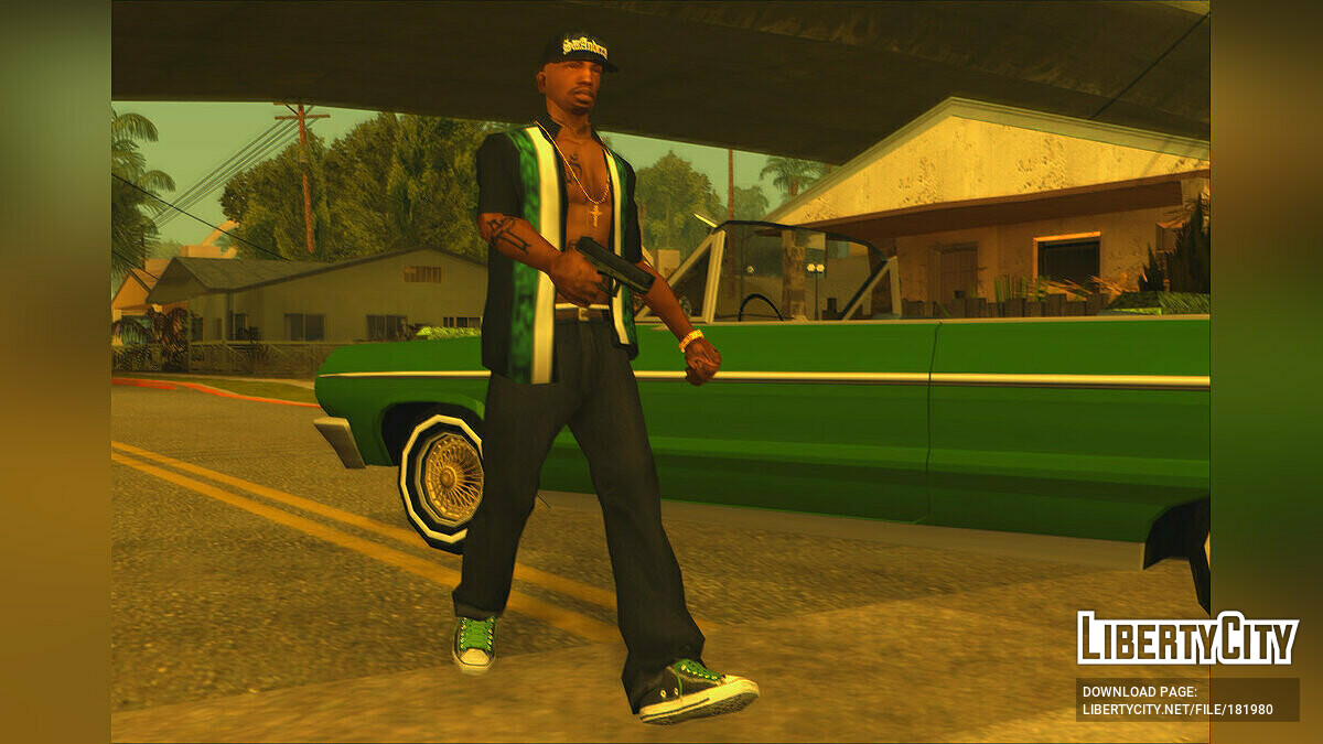 Замена Hawaiian Shirt (hawaii.dff, hawaiiwht.dff) в GTA San Andreas (22  файла)