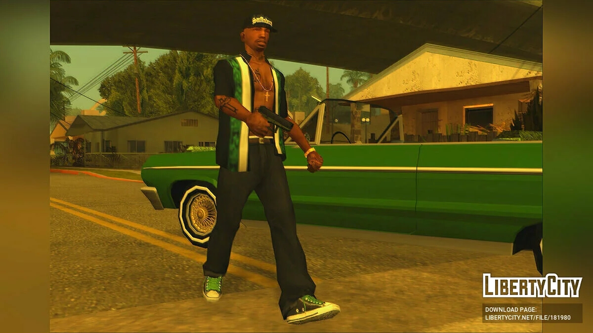 Расстегнутая рубашка с коротким рукавом / GTA San Andreas