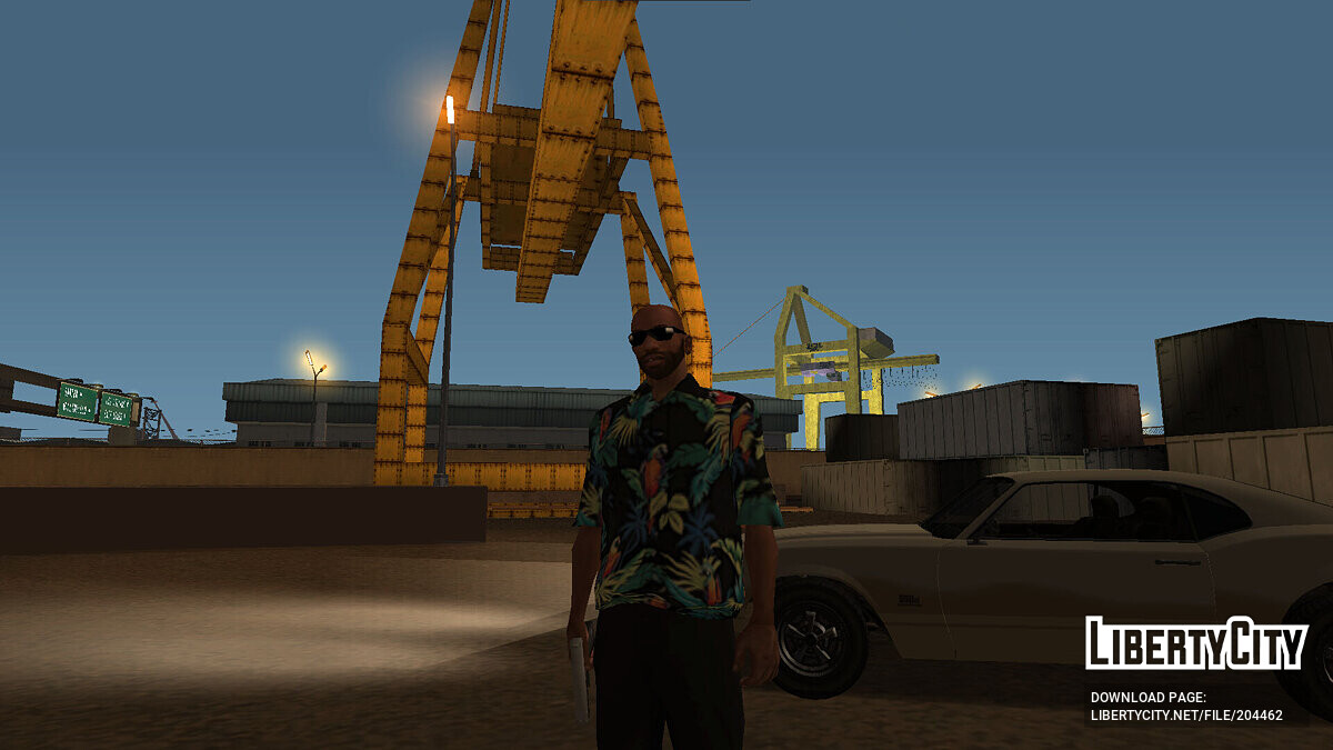 Скачать Большая рубашка Max Payne для CJ для GTA San Andreas