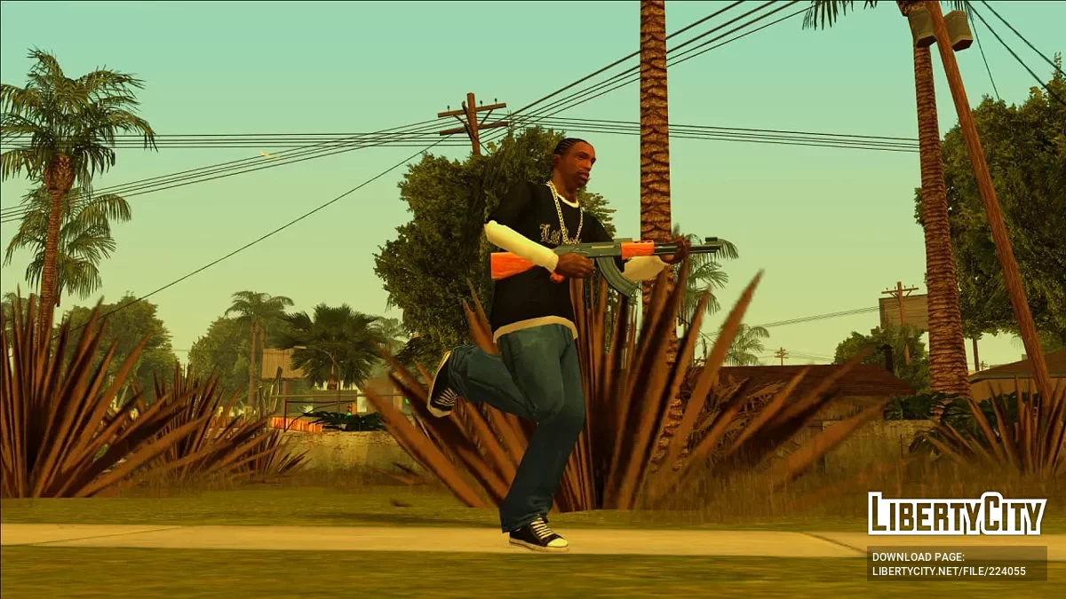 Ретекстур двухслойной футболки с длинным рукавами / GTA San Andreas