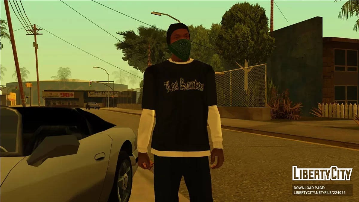 Ретекстур двухслойной футболки с длинным рукавами / GTA San Andreas