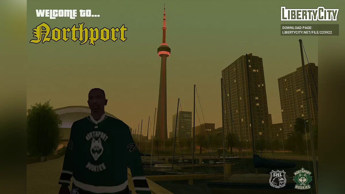 Вымышленная хоккейная форма Northport Huskies для CJ / GTA San Andreas