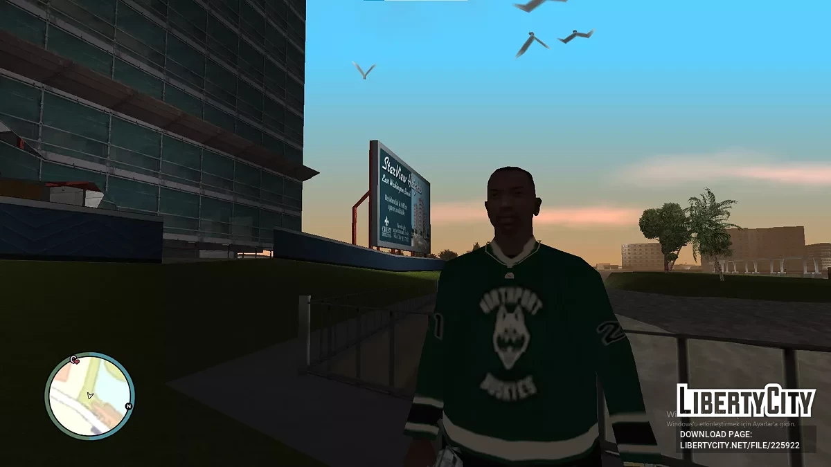Вымышленная хоккейная форма Northport Huskies для CJ / GTA San Andreas