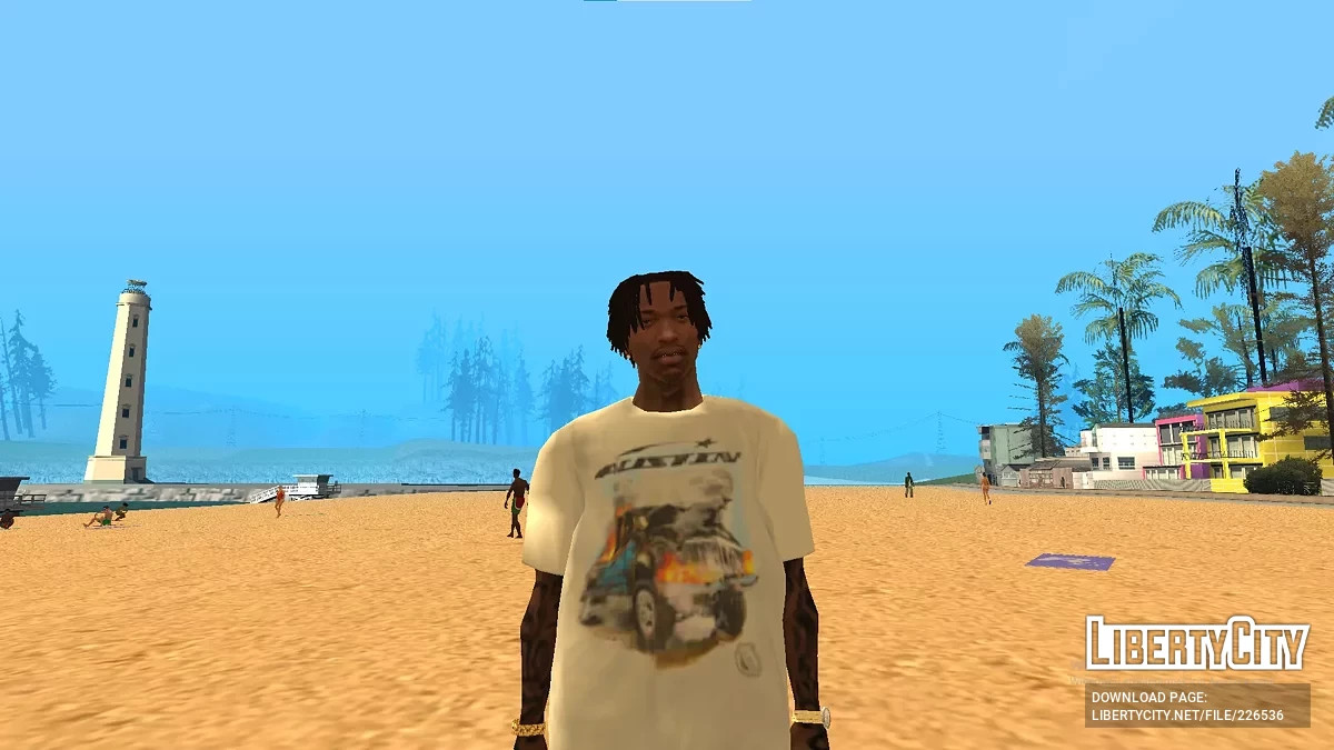 Футболка Hellstar x Post Malone для CJ / GTA San Andreas