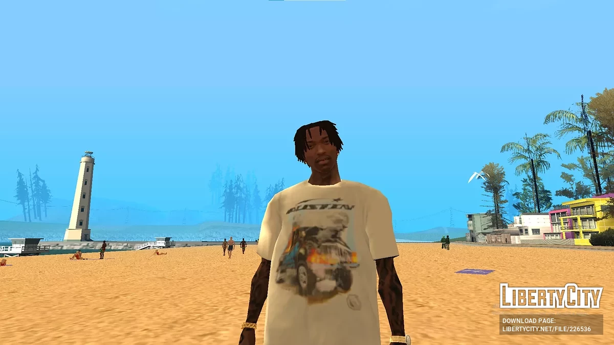 Футболка Hellstar x Post Malone для CJ / GTA San Andreas