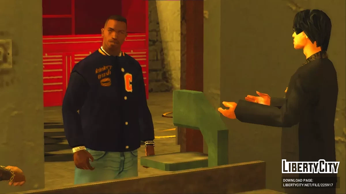 Куртка-униформа в стиле Рики Бейкера (Boyz n the Hood) / GTA San Andreas