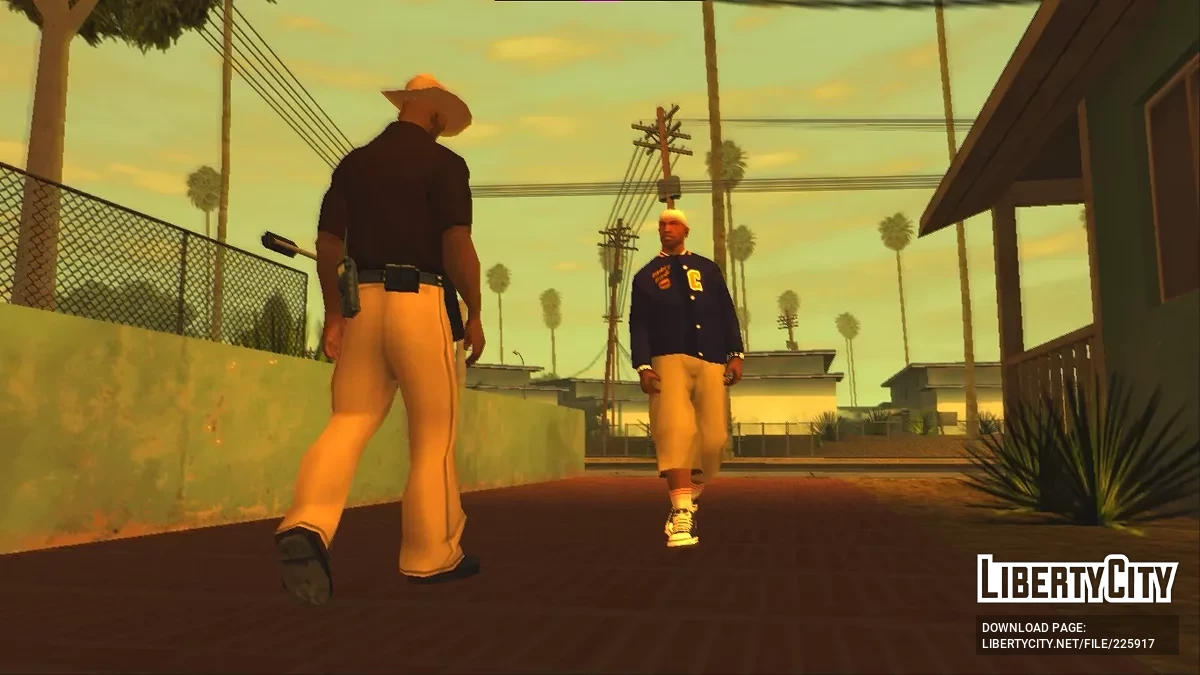 Куртка-униформа в стиле Рики Бейкера (Boyz n the Hood) / GTA San Andreas