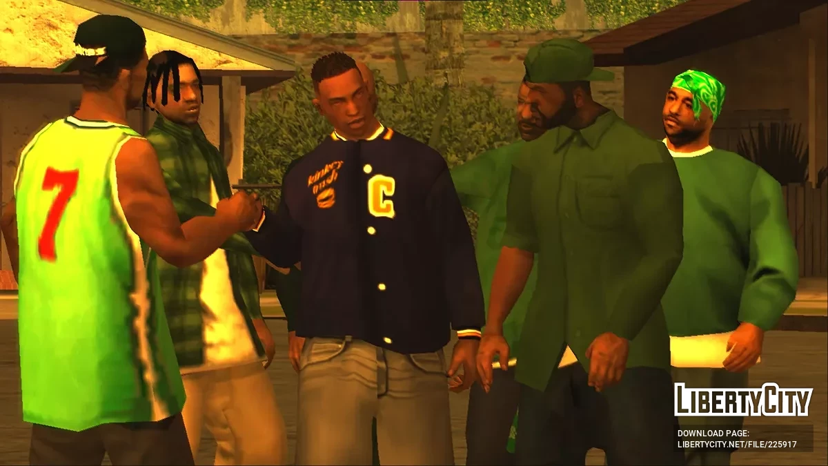 Куртка-униформа в стиле Рики Бейкера (Boyz n the Hood) / GTA San Andreas