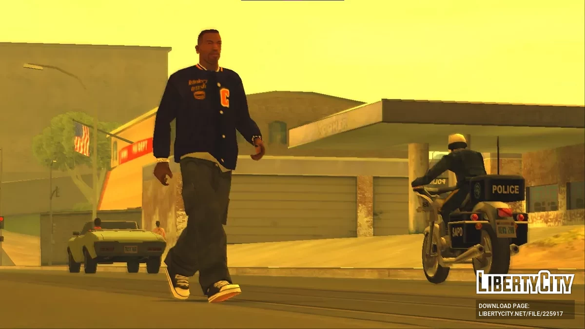 Куртка-униформа в стиле Рики Бейкера (Boyz n the Hood) / GTA San Andreas