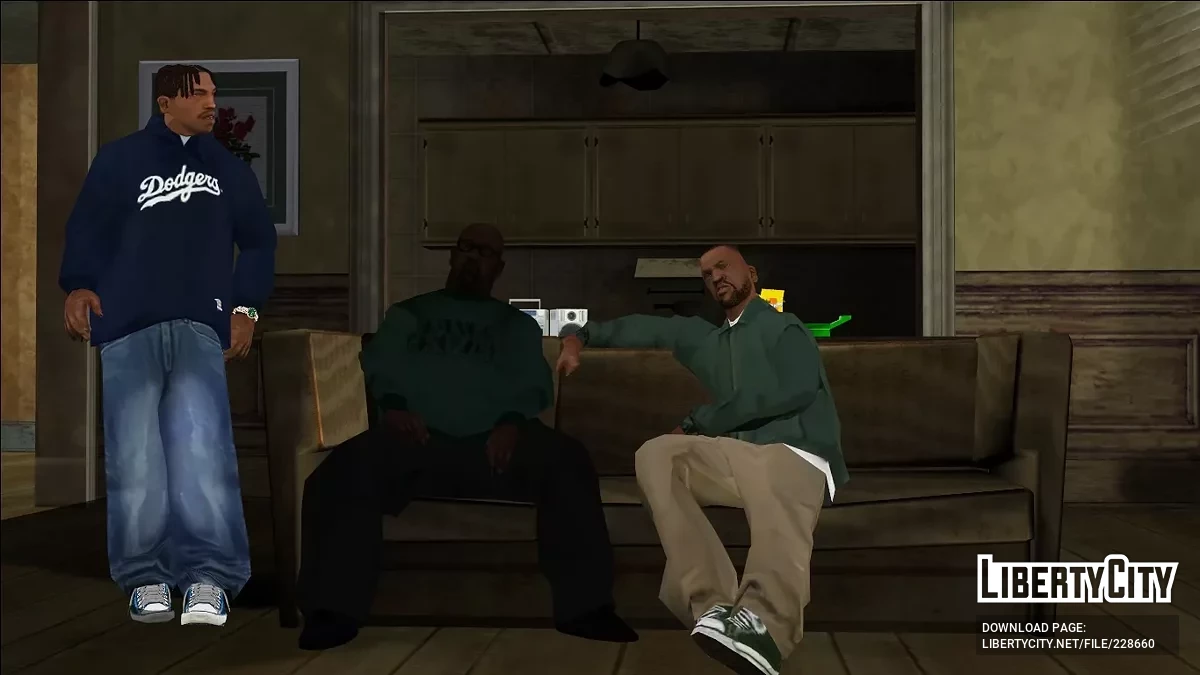 Baggy Dodgers hoody (blue) / GTA San Andreas