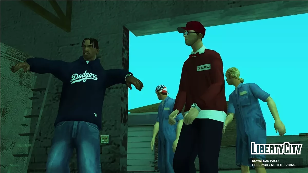 Baggy Dodgers hoody (blue) / GTA San Andreas