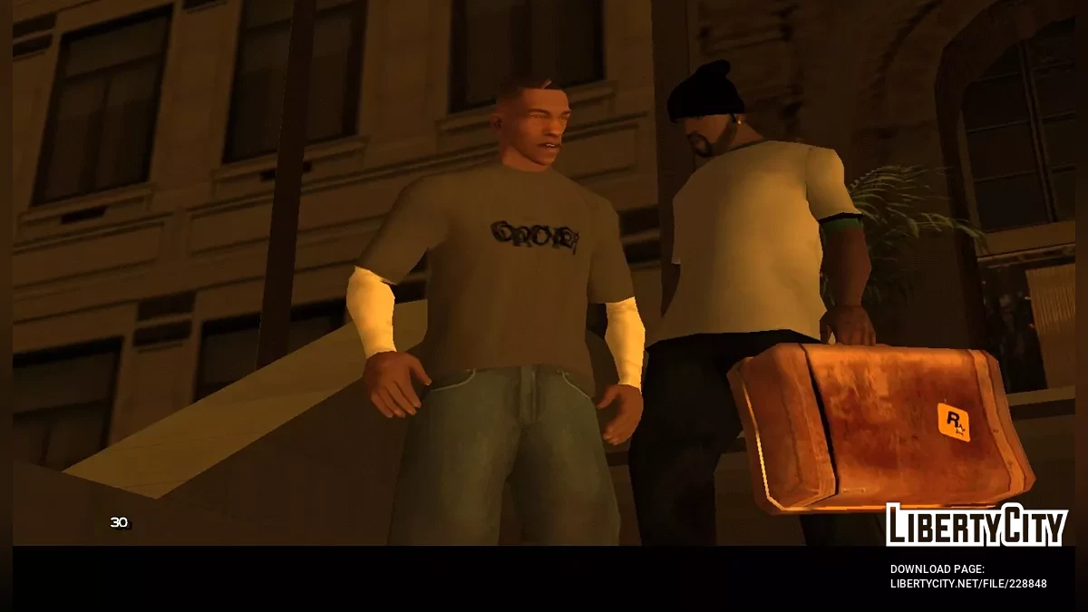 Серая футболка Grove Street с рукавами / GTA San Andreas
