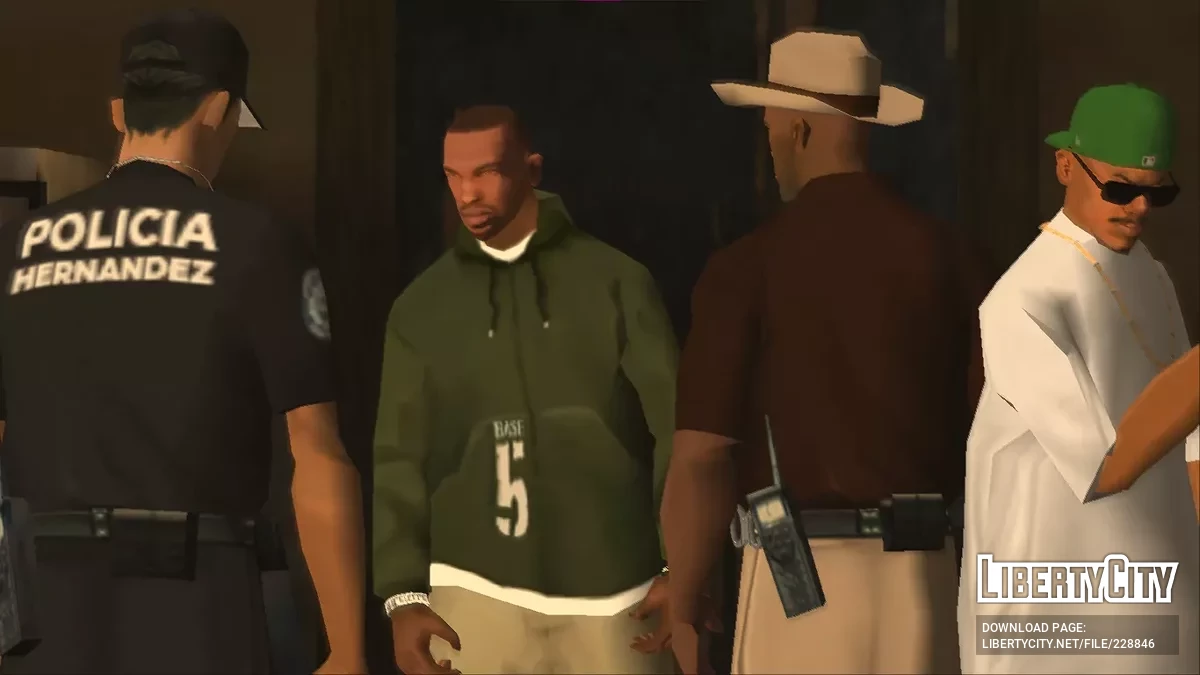 Улучшенные толстовки из бета-версии / GTA San Andreas