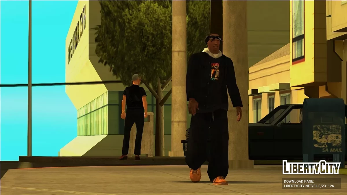 Black Denim Jacket with Hoody / GTA San Andreas