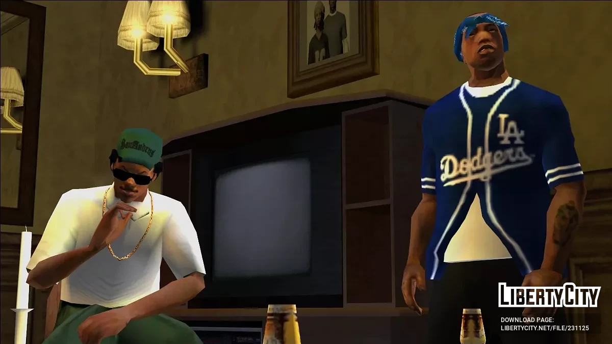 LA Dodgers Baseball Jersey / GTA San Andreas