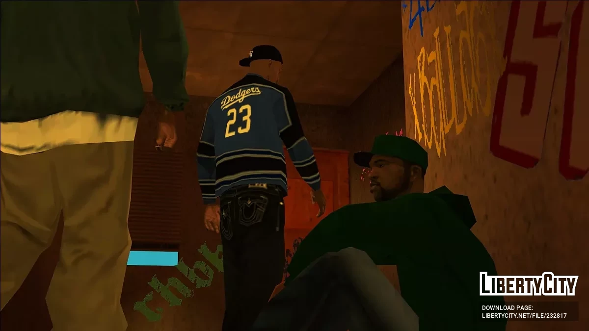 Dodgers Baseball Jersey / GTA San Andreas