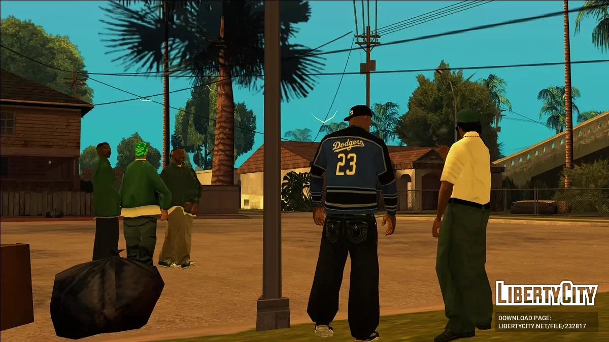 Dodgers Baseball Jersey / GTA San Andreas