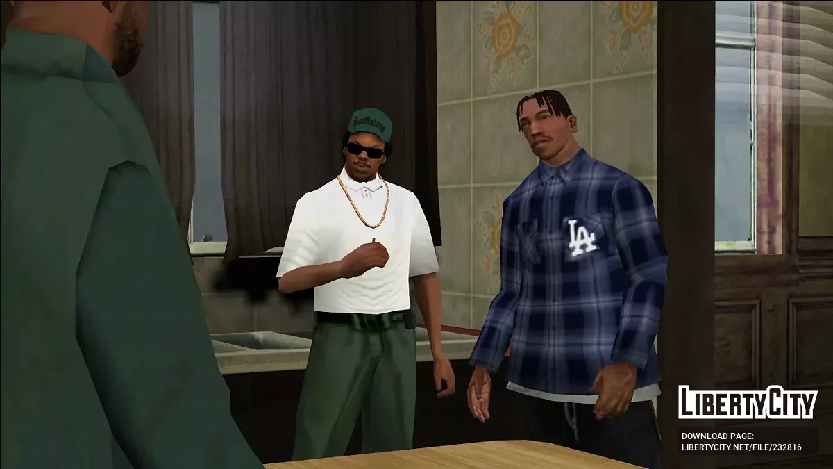 La Dodgers Baggy Flannel Shirt / GTA San Andreas