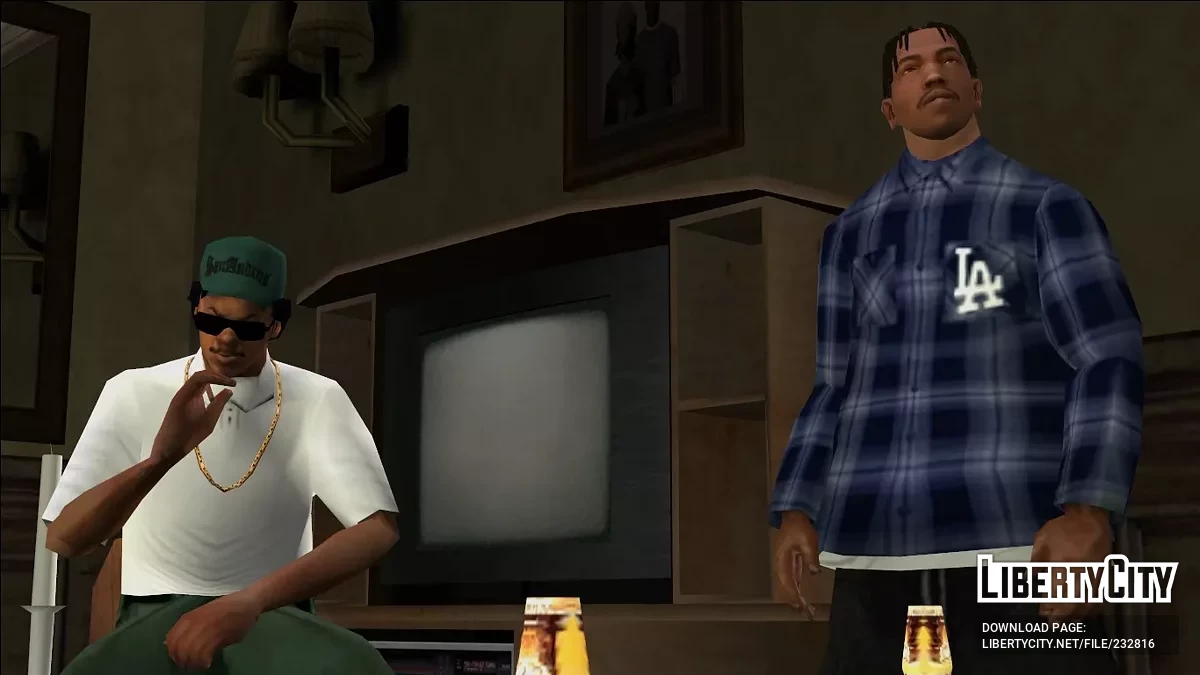 La Dodgers Baggy Flannel Shirt / GTA San Andreas