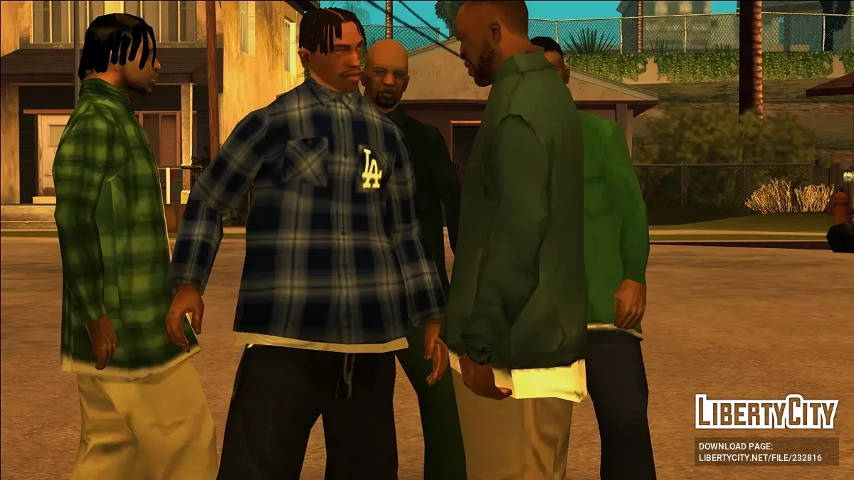 La Dodgers Baggy Flannel Shirt / GTA San Andreas