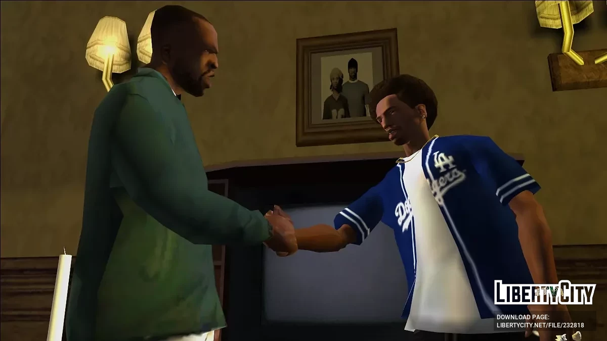 LA Dodgers Baseball Jersey V2 / GTA San Andreas