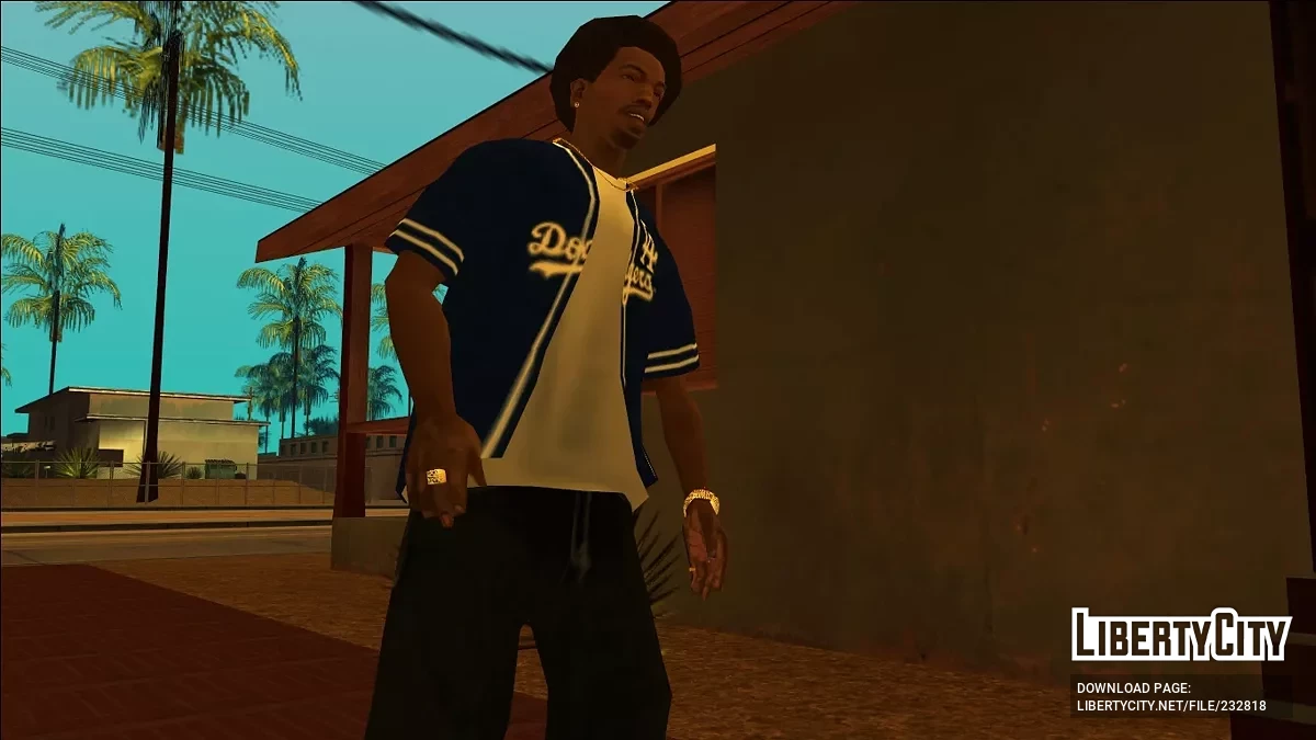 LA Dodgers Baseball Jersey V2 / GTA San Andreas